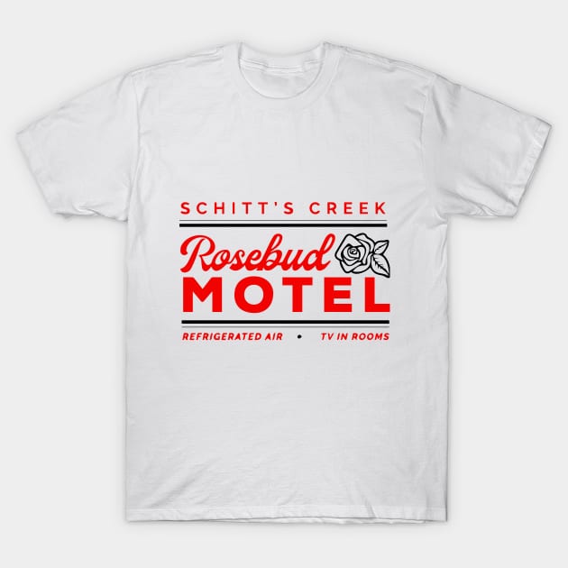 Rosebud Motel Schitts Creek T-Shirt by Flow Space